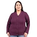 HIFZAA Plus Size Sweater for Womens Woolen Full Sleeve Cardigan 3XL-6XL