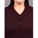 HIFZAA Plus Size Sweater for Womens Woolen Full Sleeve Cardigan 3XL-6XL
