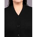 HIFZAA Plus Size Sweater for Womens Woolen Full Sleeve Cardigan 3XL-6XL