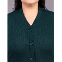 HIFZAA Plus Size Sweater for Womens Woolen Full Sleeve Cardigan 3XL-6XL