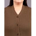 HIFZAA Plus Size Sweater for Womens Woolen Full Sleeve Cardigan 3XL-6XL