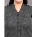 HIFZAA Plus Size Sweater for Womens Woolen Full Sleeve Cardigan 3XL-6XL