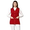HIFZAA Sleeveless Sweater for Women with Pockets Cardigan Winter wear Sweaters for Ladies Plus Size M to 6XL