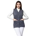 HIFZAA Sleeveless Sweater for Women with Pockets Cardigan Winter wear Sweaters for Ladies Plus Size M to 6XL