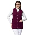 HIFZAA Sleeveless Sweater for Women with Pockets Cardigan Winter wear Sweaters for Ladies Plus Size M to 6XL