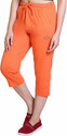 hifzaa Women Orange Capri