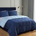 HIG 3pc Blue Queen Size Bedding Comforter Set Duvet Insert Blanket
