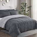 HIG 3 Pieces Grey Reversible Coverless Duvet 10.5 Tog - King