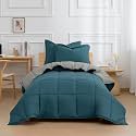 HIG 3pc Dusty Blue Twin/Twin XL Bedding Comforter Set Duvet Insert Blanket