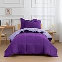 HIG 3pc Purple Twin/Twin XL Bedding Comforter Set Duvet Insert Blanket