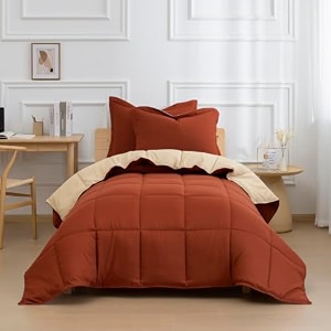 hig 3pc terracotta twintwin xl bedding comforter set duvet insert blanket