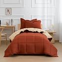 HIG 3pc Terracotta Twin/Twin XL Bedding Comforter Set Duvet Insert Blanket