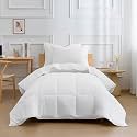 HIG 3pc White Twin/Twin XL Bedding Comforter Set Duvet Insert Blanket