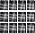 higadget MEDIUM CHECKED PURE 100 COTTON BlackWhite