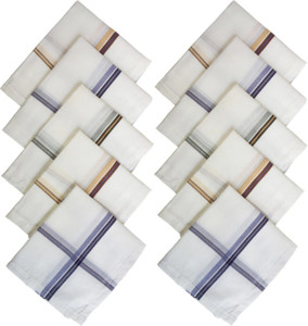 higadget white hankerchief stripe inchWhite inch