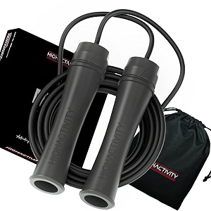 polyvinyl chloride -adjustable jump rope for men womenampchildren- speed skipping rope for men amp women exercise workout-tangle free jumping rope 10 feet phantom black