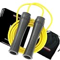 Polyvinyl Chloride -Adjustable Jump Rope For Men, Women&amp;Children- Speed Skipping Rope For Men &amp; Women Exercise Workout-Tangle Free Jumping Rope (10 Feet, Pop Yellow)