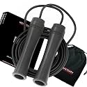 Polyvinyl Chloride -Adjustable Jump Rope For Men, Women&amp;Children- Speed Skipping Rope For Men &amp; Women Exercise Workout-Tangle Free Jumping Rope (10 Feet, Phantom Black)