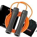 Polyvinyl Chloride -Adjustable Jump Rope For Men, Women&amp;Children- Speed Skipping Rope For Men &amp; Women Exercise Workout-Tangle Free Jumping Rope (10 Feet, Autumn Orange)