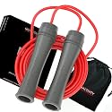 Polyvinyl Chloride -Adjustable Jump Rope For Men, Women&Children- Speed Skipping Rope For Men & Women Exercise Workout-Tangle Free Jumping Rope (10 Feet, Blood Red)