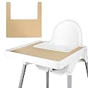 High Chair Placemat, Suitable for IKEA Antilop Highchai (Khaki)