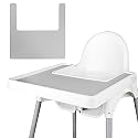 High Chair Placemat, Suitable for IKEA Antilop Highchai (Light Gray)