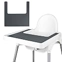 High Chair Placemat, Suitable for IKEA Antilop Highchai (Gray)