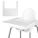 High Chair Placemat, Suitable for IKEA Antilop Highchai (White)