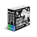 High Contrast Baby Book Set: 4 Board Books for Newborns
