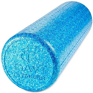 day 1 fitness solid black high density foam roller 1239 high density foam roller