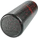 High Density Muscle Foam Rollers by Day 1 Fitness - Sports Massage Rollers for Stretching, Physical Therapy, Deep Tissue, Myofascial Release - Ideal for Exercise and Pain Relief - Speckled Red, 18”
