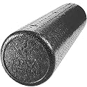 High Density Muscle Foam Rollers by Day 1 Fitness - Sports Massage Rollers for Stretching, Physical Therapy, Deep Tissue and Myofascial Release - Ideal for Exercise and Pain Relief - Black, 24"