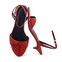 High Heels for Women Peep Pointed Toe Kitten Heeled Sandals