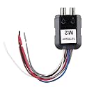 High to Low O Converter,Speaker Level Adapter,2 Channel High to Low O Converter Black Car Stereo Subwoofer with Power Amplifier Control Wire High to Low Converter Car O High to Low Converter Car o