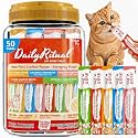 High-Meat Lickable Cat Treats 50 Count,Squeezable Creamy Purée with Vitamin E, 0.53 Ounces per Tube,Chicken &amp; Seafood Variety