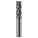 3/8" 4 Flute Variable Helix Solid Carbide .020" Corner Radius End Mill
