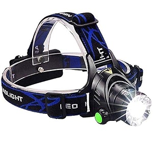 high power long range led zoom head lamp head light atomic beam rechargeable head torch water resistant for campingcyclingcaving and more