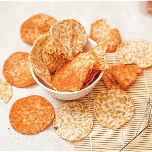 high protein chickpea tempeh chips 100g- 100vegetarianvegan protein  dairy amp gluten free  gut-friendly  high fiber  low carb  no maida balado