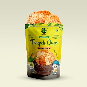 tempehchennai high protein chips chips  roasted corn seasoning 100 gm- 100vegetarianvegan protein  dairy amp gluten free  gut-friendly  high fiber  low carb  no maida