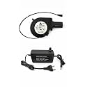 High Speed DC 12V 6A Brushless Blower Fan Kit with Adjustable Power Adapter | Air Blower for BBQ, Diesel Furnace, Bhatti, Heating & Ventilation Applications