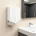High-Speed Electric Hand Dryer 1500W - Wall-Mounted, IPX1 Waterproof, No Touch, Dries Hands in 5-8 Seconds - Ideal for Bathroom, Office &amp; Restaurant, 220V 50Hz, Stylish Black