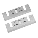 Irfora High Speed Steel Electric Planer Replacement, Sturdy and Firm, Suitable for Hard Wood, High Impurity Wood and Artificial Glue, 2 Blades with Delicate Craftsmanship, 82mm Total