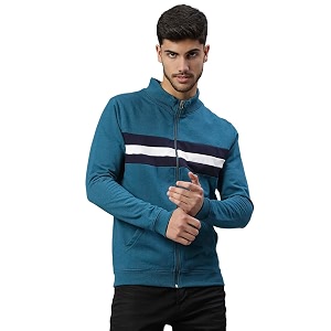 High Star Clothing Mens Fleece Colorblock Hooded
