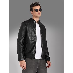 HIGH STAR Faux Mens Leather Standard Length