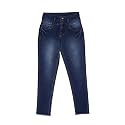 HIGH Star Girls Blue Slim-Fit Stretchable Jeans