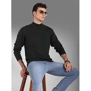 HIGH Star Mens Cotton High Neck Sweater
