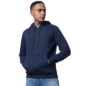HIGH Star Mens Cotton Hooded Neck Sweatshirt