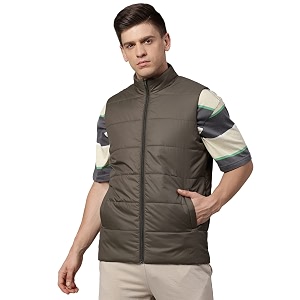 HIGH STAR Mens Regular Puffer Gillet Jacket