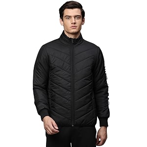 HIGH STAR Men Black Padded Jacket