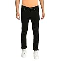HIGH Star Men Black Slim-Fit Stretchable Jeans